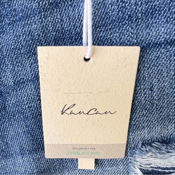 KANCAN HIGH RISE BOYFRIEND STRAIGHT SLOUCHY PATCH JEANS SIZE 10 NWT - Picture 5 of 10